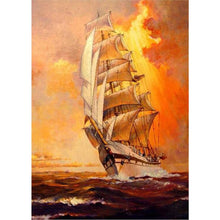 Load image into Gallery viewer, Sea Sailing Boat 30*40CM (canvas) Full Square Drill Diamond Painting
