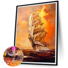 Load image into Gallery viewer, Sea Sailing Boat 30*40CM (canvas) Full Square Drill Diamond Painting
