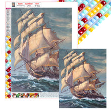 Load image into Gallery viewer, Sea Sailing Boat 40*50CM (canvas) Full Square Drill Diamond Painting
