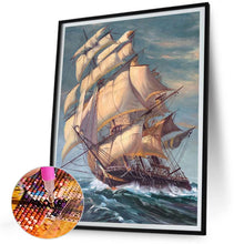 Load image into Gallery viewer, Sea Sailing Boat 40*50CM (canvas) Full Square Drill Diamond Painting
