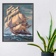 Load image into Gallery viewer, Sea Sailing Boat 40*50CM (canvas) Full Square Drill Diamond Painting
