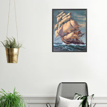 Load image into Gallery viewer, Sea Sailing Boat 40*50CM (canvas) Full Square Drill Diamond Painting
