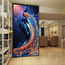 Load image into Gallery viewer, Peacock 30x56cm(canvas) partial round drill diamond painting
