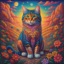 Load image into Gallery viewer, Color Cat 40*40CM (canvas) Full Square Drill Diamond Painting
