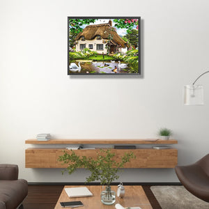 Farm 50*40CM (canvas) Full Square Drill Diamond Painting