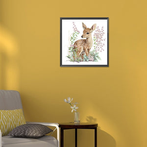 Deer 30*30CM (canvas) Partial Special-Shaped Drill Diamond Painting