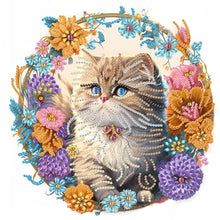 Load image into Gallery viewer, Garland Cat 30*30CM (canvas) Partial Special-Shaped Drill Diamond Painting
