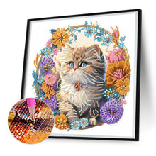 Load image into Gallery viewer, Garland Cat 30*30CM (canvas) Partial Special-Shaped Drill Diamond Painting
