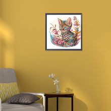 Load image into Gallery viewer, Kitten 30*30CM (canvas) Partial Special-Shaped Drill Diamond Painting
