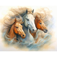 Load image into Gallery viewer, Galloping Horse 50*40CM (canvas) Full Round Drill Diamond Painting
