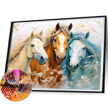 Load image into Gallery viewer, Horse Admiring Flowers 50*40CM (canvas) Full Round Drill Diamond Painting
