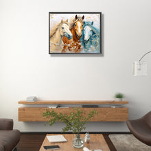 Load image into Gallery viewer, Horse Admiring Flowers 50*40CM (canvas) Full Round Drill Diamond Painting
