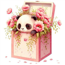 Load image into Gallery viewer, Dog Rabbit Panda Elephant With Flowers 30*30CM (canvas) Full Round Drill Diamond Painting
