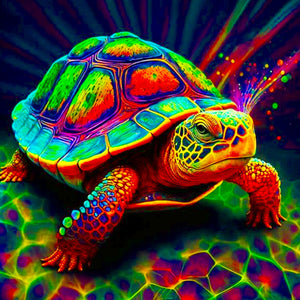 Sea Turtle 30*30CM (canvas) Full Round Drill Diamond Painting