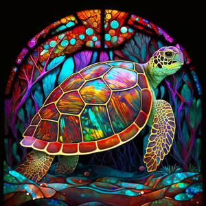 Sea Turtle 30*30CM (canvas) Full Round Drill Diamond Painting