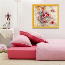 Load image into Gallery viewer, Two Fish 35x35cm(canvas) partial round drill diamond painting
