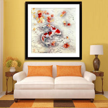 Load image into Gallery viewer, Two Fish 35x35cm(canvas) partial round drill diamond painting
