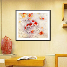 Load image into Gallery viewer, Two Fish 35x35cm(canvas) partial round drill diamond painting
