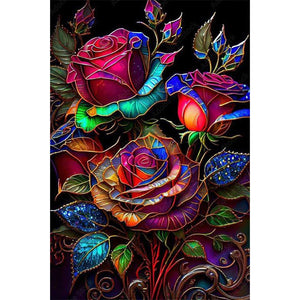 Roses 40*60CM (canvas) Full Round AB Drill Diamond Painting