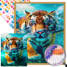 Load image into Gallery viewer, Swimming Tiger 40*50CM (canvas) Full Round AB Drill Diamond Painting
