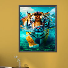 Load image into Gallery viewer, Swimming Tiger 40*50CM (canvas) Full Round AB Drill Diamond Painting
