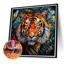 Load image into Gallery viewer, Tiger Glass Painting 40*40CM (canvas) Full Round Drill Diamond Painting
