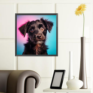 Pet Puppy 40*40CM (canvas) Full Round Drill Diamond Painting