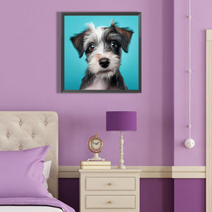 Pet Puppy 40*40CM (canvas) Full Round Drill Diamond Painting