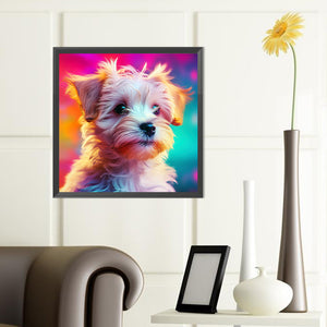 Pet Puppy 40*40CM (canvas) Full Round Drill Diamond Painting