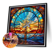 Load image into Gallery viewer, Mountains And Rivers Glass Paintings 40*40CM (canvas) Full Round Drill Diamond Painting
