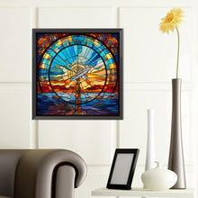 Load image into Gallery viewer, Mountains And Rivers Glass Paintings 40*40CM (canvas) Full Round Drill Diamond Painting
