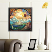 Load image into Gallery viewer, Mountains And Rivers Glass Paintings 40*40CM (canvas) Full Round Drill Diamond Painting
