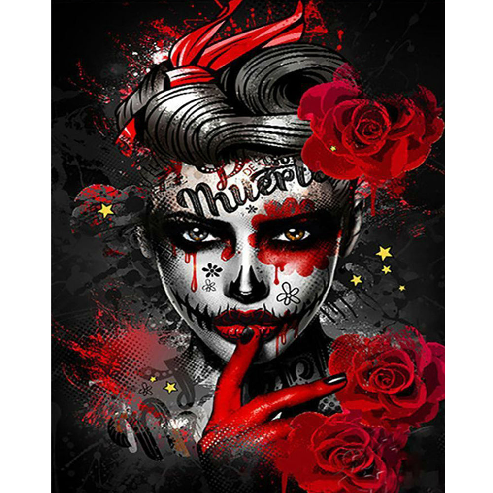 Horror Pictorial 40*50cm(canvas) full round drill diamond painting