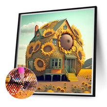 Load image into Gallery viewer, Sunflower House 40*40CM (canvas) Full Round Drill Diamond Painting
