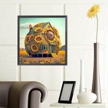 Load image into Gallery viewer, Sunflower House 40*40CM (canvas) Full Round Drill Diamond Painting
