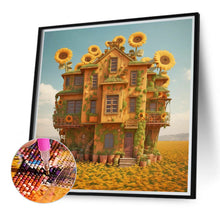 Load image into Gallery viewer, Sunflower House 40*40CM (canvas) Full Round Drill Diamond Painting
