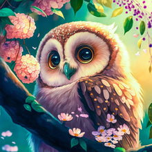 Load image into Gallery viewer, Big Eyed Owl 40*40CM (canvas) Full Round Drill Diamond Painting
