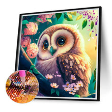 Load image into Gallery viewer, Big Eyed Owl 40*40CM (canvas) Full Round Drill Diamond Painting
