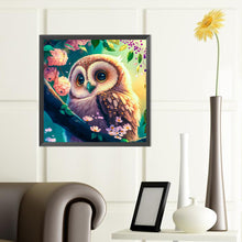 Load image into Gallery viewer, Big Eyed Owl 40*40CM (canvas) Full Round Drill Diamond Painting
