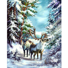 Load image into Gallery viewer, Wild Deer 40*50CM (canvas) Full Round Drill Diamond Painting
