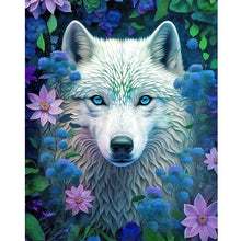 Load image into Gallery viewer, White Wolf 40*50CM (canvas) Full Round Drill Diamond Painting
