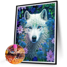 Load image into Gallery viewer, White Wolf 40*50CM (canvas) Full Round Drill Diamond Painting
