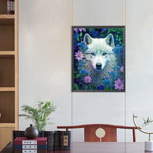 Load image into Gallery viewer, White Wolf 40*50CM (canvas) Full Round Drill Diamond Painting
