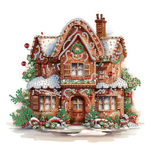 Load image into Gallery viewer, Christmas Cookie House 30*30CM (canvas) Partial Special-Shaped Drill Diamond Painting
