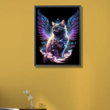 Load image into Gallery viewer, Angel Cat 40*55CM (canvas) Full Round AB Drill Diamond Painting
