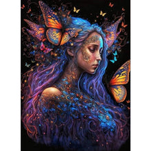 Load image into Gallery viewer, Butterfly Girl 40*55CM (canvas) Full Round AB Drill Diamond Painting
