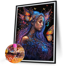 Load image into Gallery viewer, Butterfly Girl 40*55CM (canvas) Full Round AB Drill Diamond Painting
