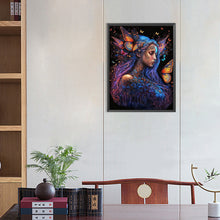 Load image into Gallery viewer, Butterfly Girl 40*55CM (canvas) Full Round AB Drill Diamond Painting
