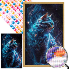 Load image into Gallery viewer, Galaxy Cat 40*65CM (canvas) Full Round AB Drill Diamond Painting
