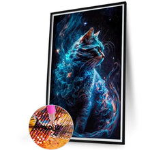 Load image into Gallery viewer, Galaxy Cat 40*65CM (canvas) Full Round AB Drill Diamond Painting
